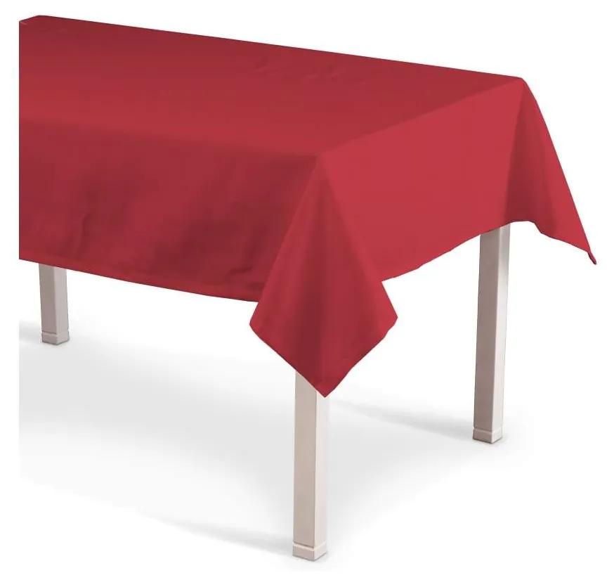 Dekoria Rechthoekig tafelkleed collectie Quadro rood 130 × 130 cm