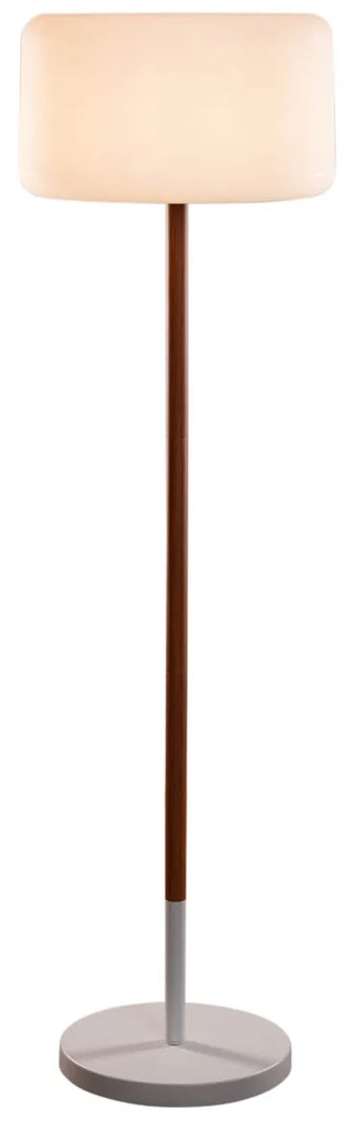 Buiten vloerlamp wit incl. LED dimbaar solar oplaadbaar IP65 - Chloe Plant