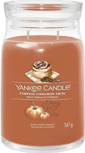 Yankee Candle Pumpkin Cinnamon Swirl Signature Large Jar - Geurkaars - 90 branduren - Herfstgeur