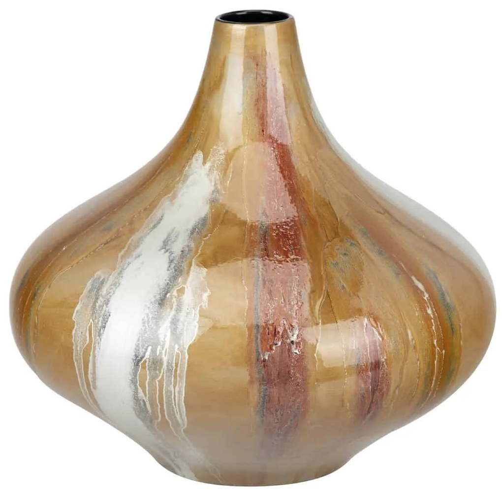Vaas keramiek – vaas Gold Queen, bol – vaas goud
