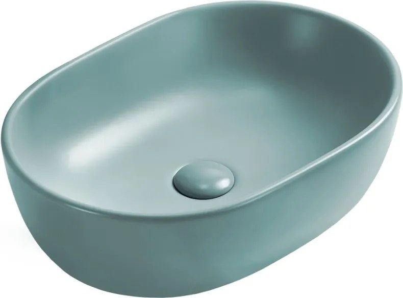 Mexen Viki opbouw waskom 48 x 35 cm, lichtgroen mat - 21054848