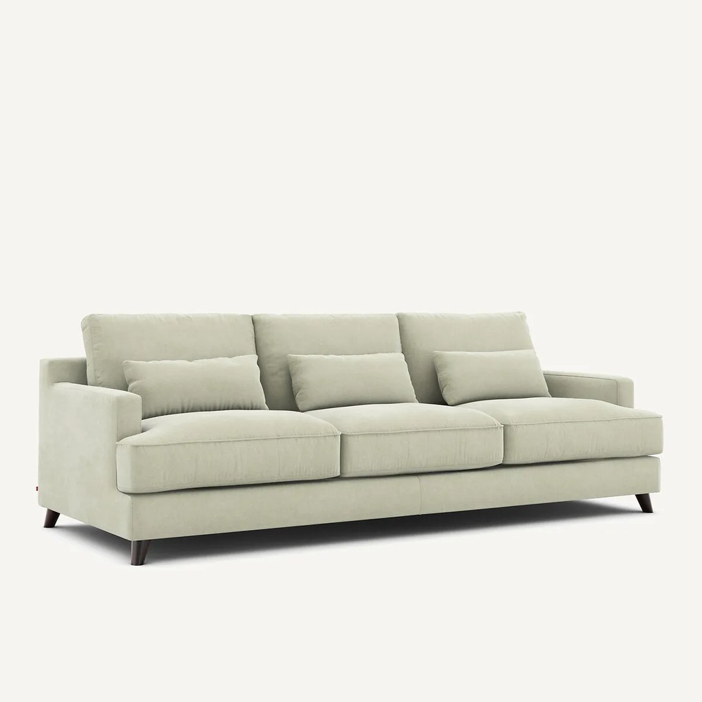 Bank 3- of 4-zits, van stonewashed fluweel, ALWINE