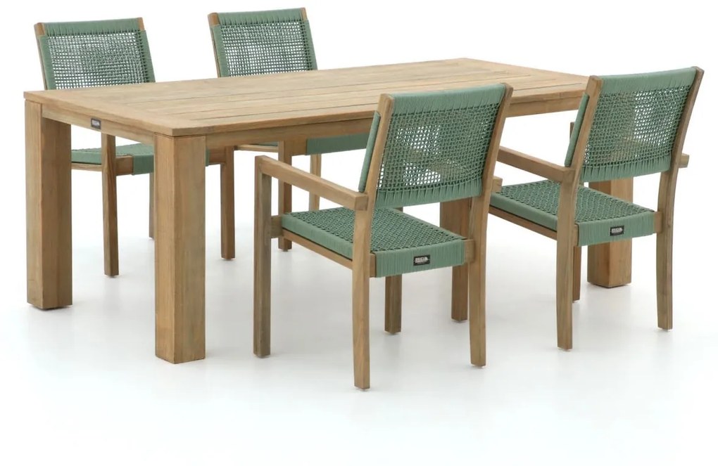 ROUGH Batang/ROUGH-X 200cm dining tuinset 5-delig stapelbaar