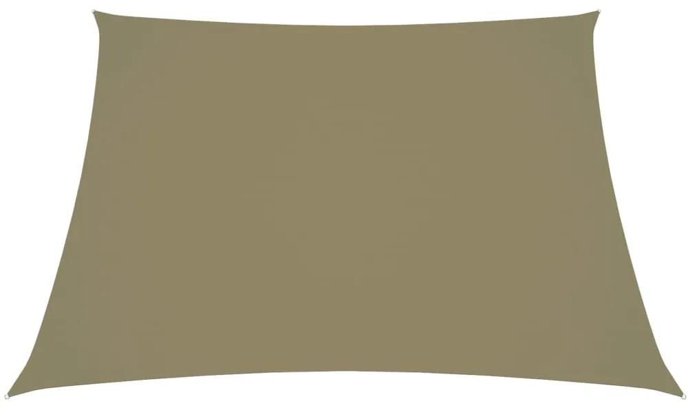 vidaXL Zonnescherm vierkant 5x5 m oxford stof beige