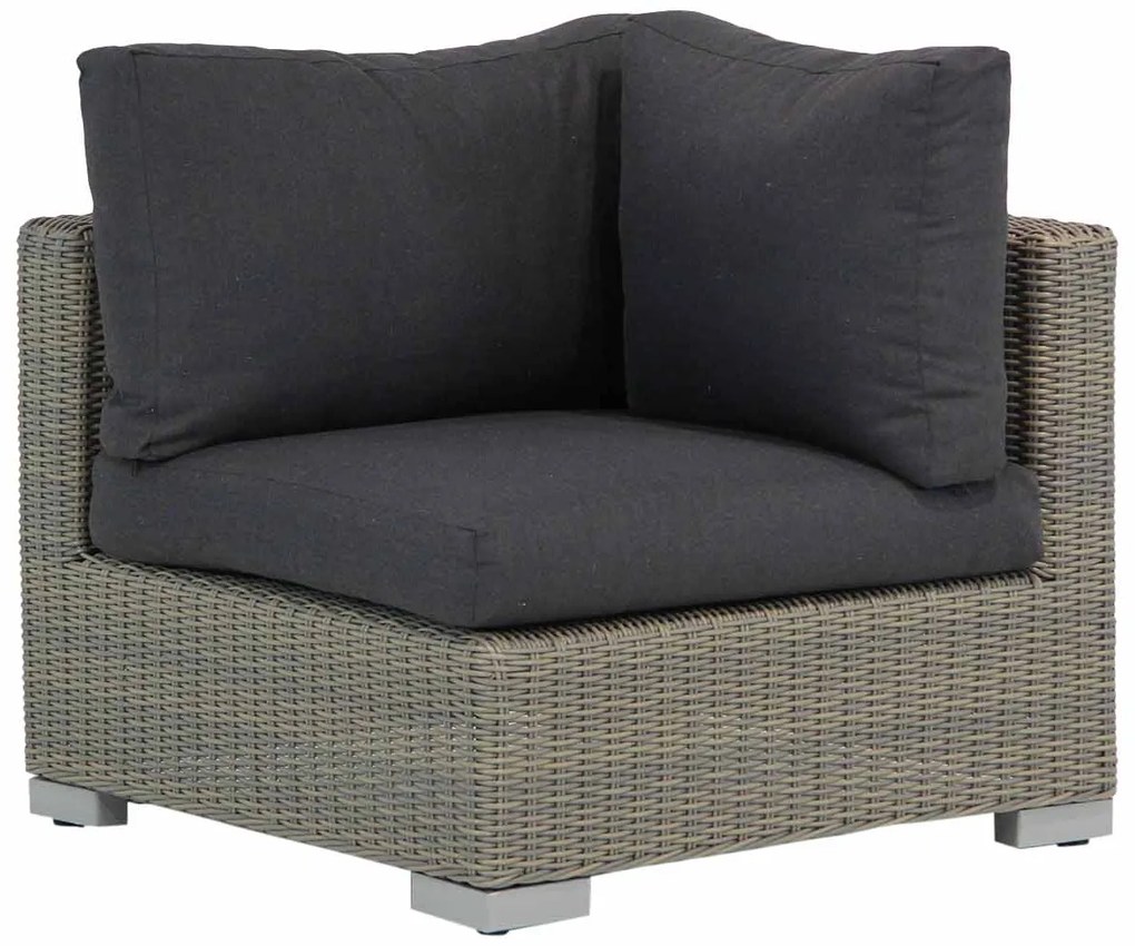 Hoek loungeset 5 personen Wicker Taupe  Garden Collections Cuba