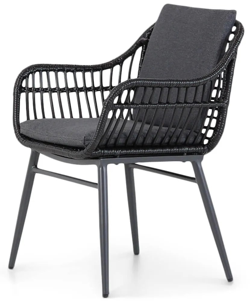 Tuinset 4 personen 180 cm Wicker Grijs Coco Coco Leonardo