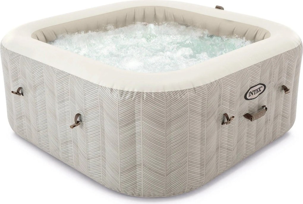Intex PureSpa Jet&amp;Bubble Deluxe Chevron opblaasbare spa - 6 personen