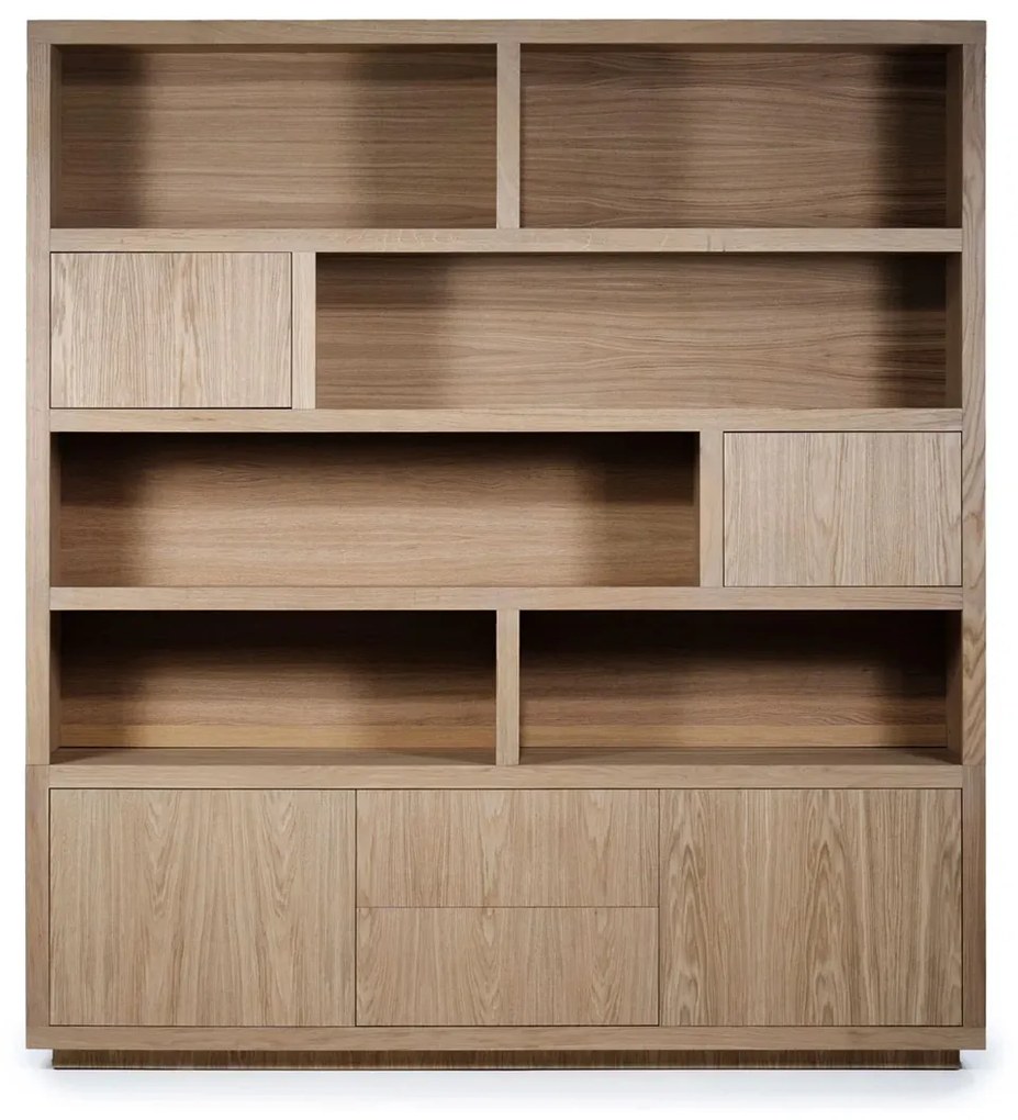 Vakkenkast Lichtbruin Eiken 200 Cm - 200x42x220cm.