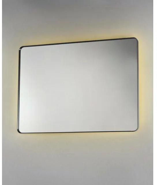 Royal plaza Intent Spiegel 80x120cm ronde hoeken+led verlichting mat zwart