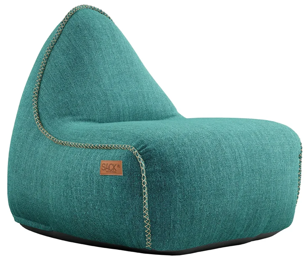 Cobana Lounge Chair & Pouf Outdoor - Petrol