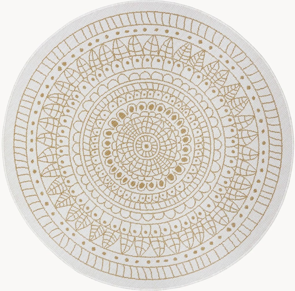 Rond in- & outdoor dubbelzijdig vloerkleed Porto