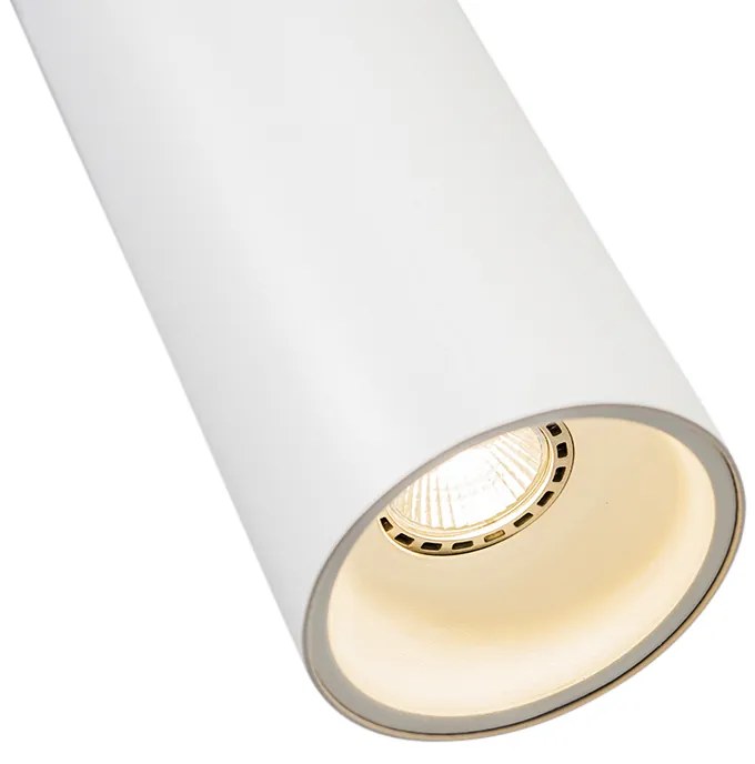 Design hanglamp wit rond GU10 50mm - Tubo Design, Modern GU10 Binnenverlichting Lamp