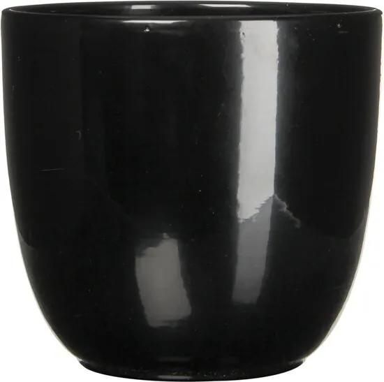 2 stuks Pot rond es/17 tusca 18.5 x 19.5 cm zwart