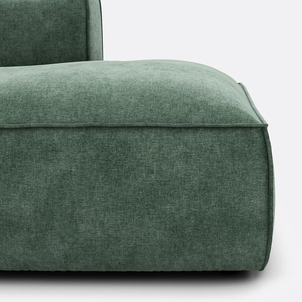 4-zits bank met hoek van ribfluweel met structuur, Seven