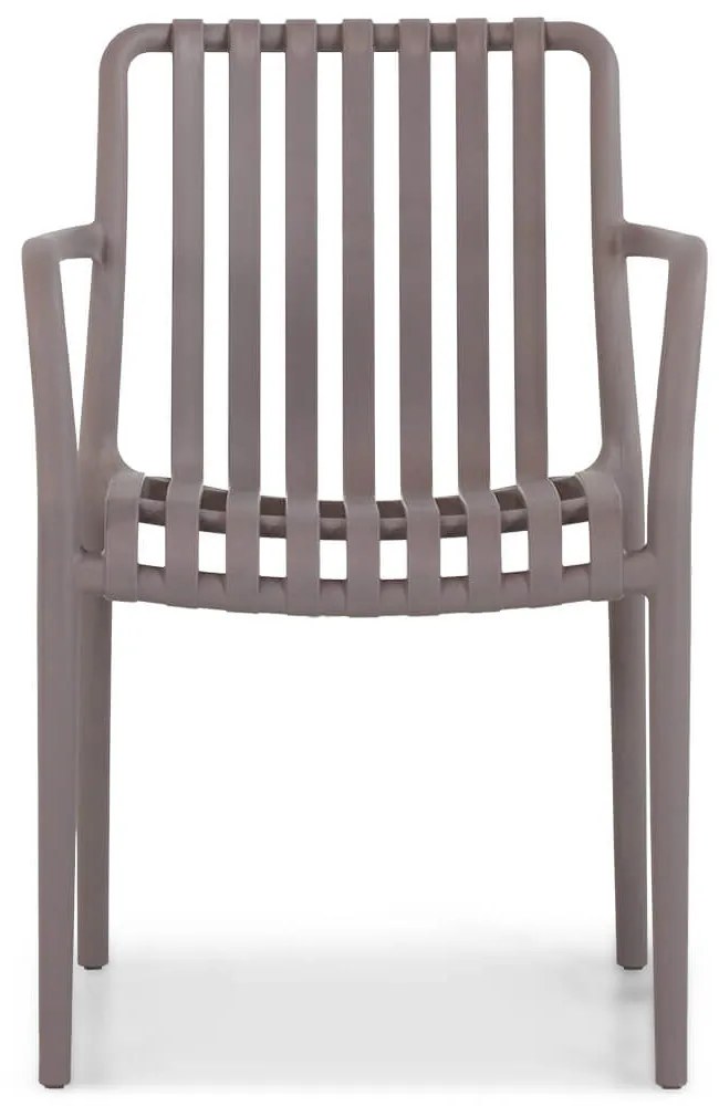 Tuinstoel stapelbaar Kunststof Taupe-naturel-bruin Lifestyle Garden Furniture Alano