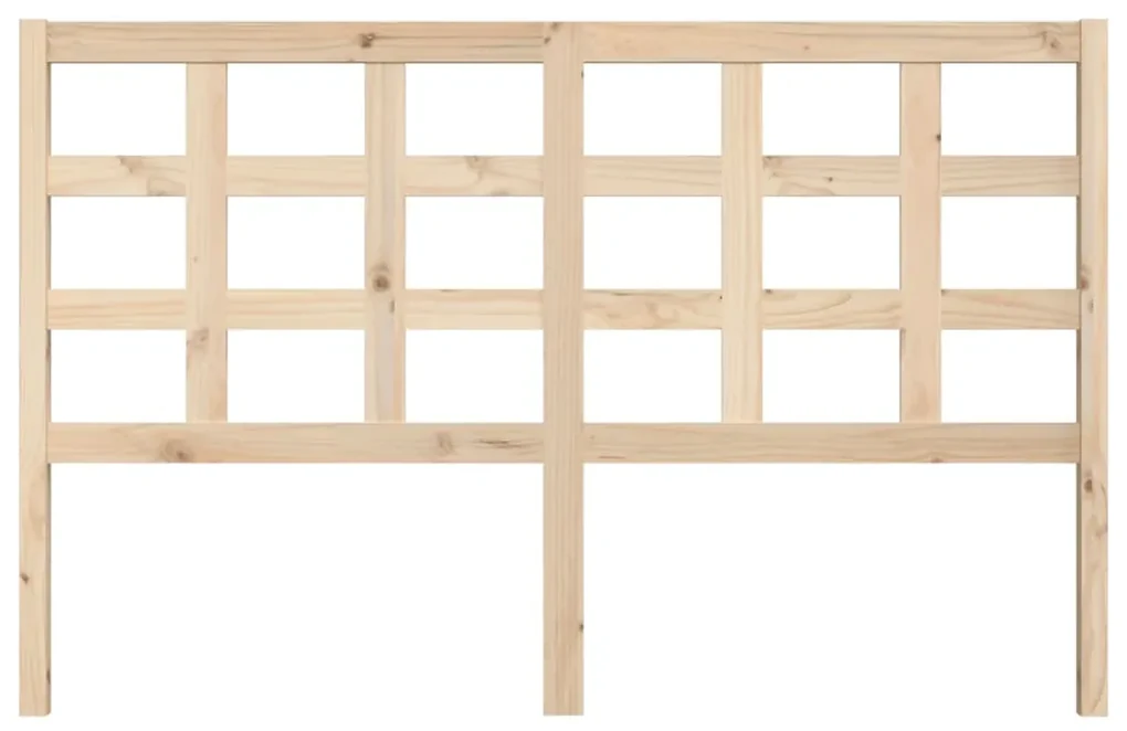 vidaXL Hoofdbord 156x4x100 cm massief grenenhout