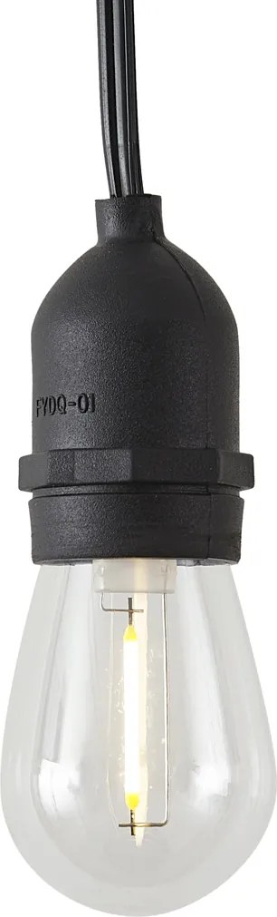 Lichtsnoer bamboe met stekker 8m incl. LED 10-lichts IP44 - Ibiz