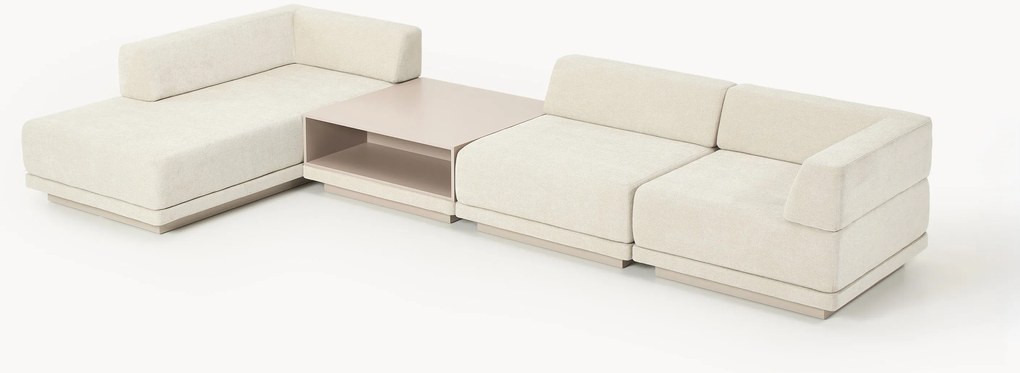 Modulaire hoekbank Colin (4-zits) met salontafel