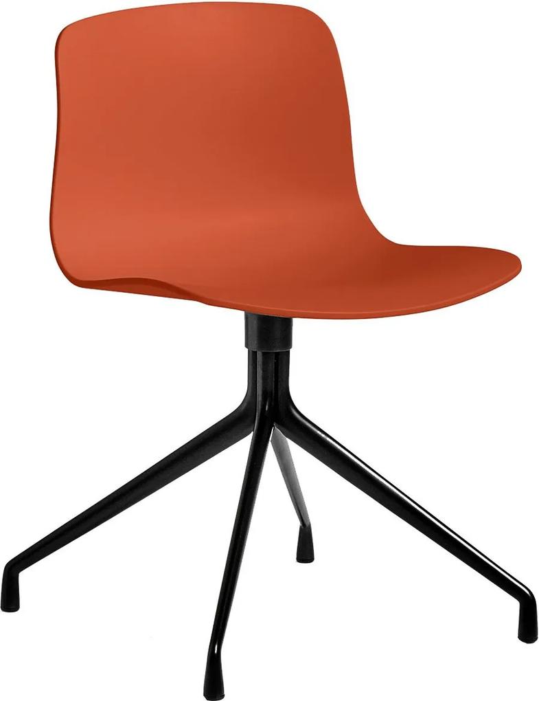 Hay About a Chair AAC10 stoel met zwart onderstel Orange