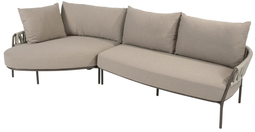 Taste by 4 Seasons Calma chaise loungebank terre SALE Loungebank bruin weerbestendig
