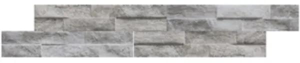 Kerabo Wandtegel Rock Grey 7,5x38,5 cm Natuursteen look Mat Grijs SW07310730