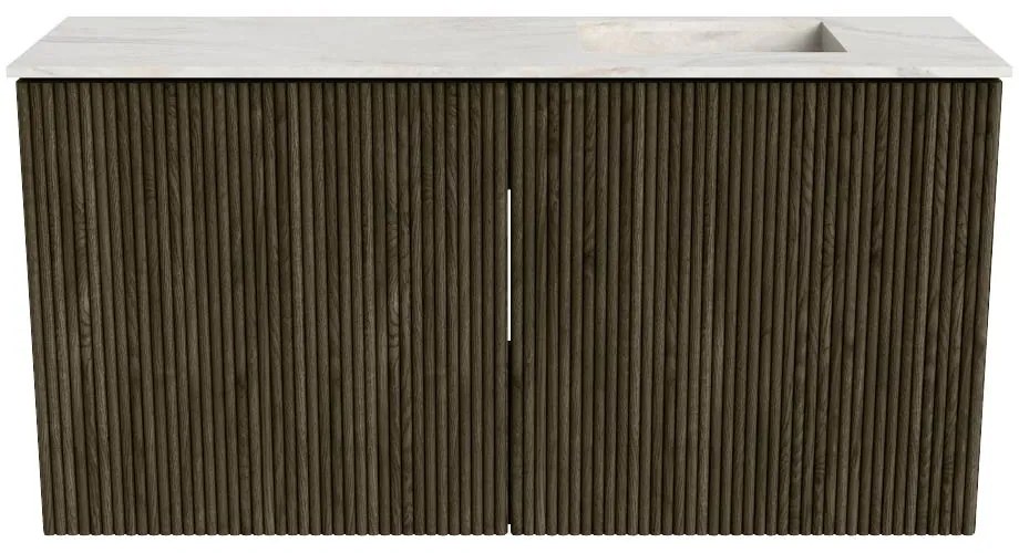 Mondiaz Joya DLux 80cm toiletmeubel shadow met wastafel faye rechts 1 kraangat ostra