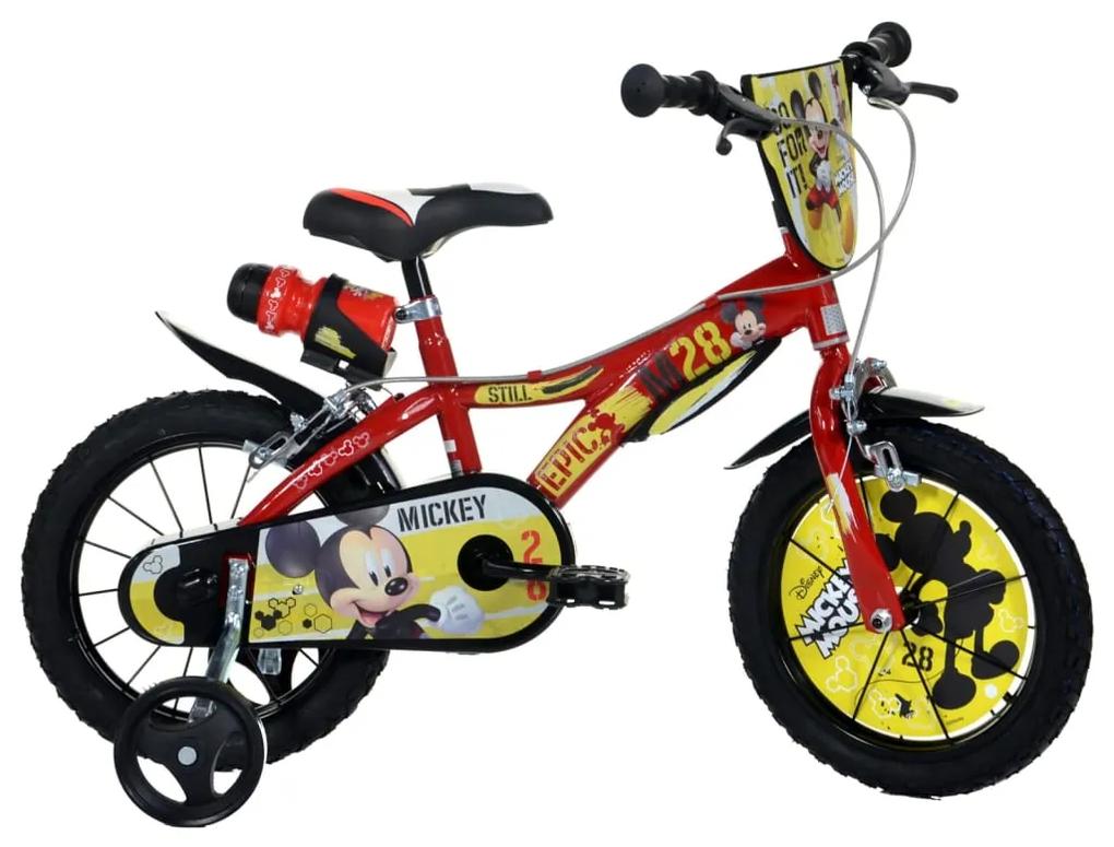 Dino Bikes Kinderfiets Mickey Mouse 14" rood
