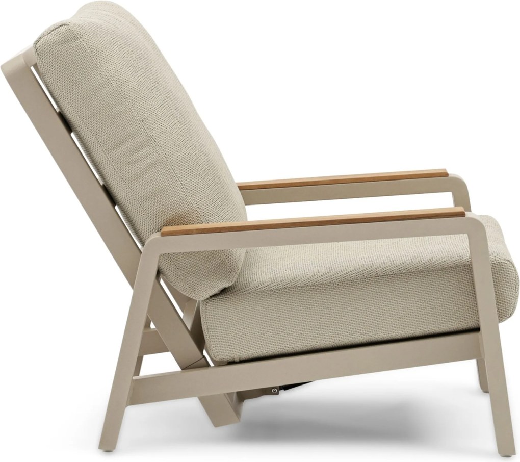 Stoel en Bank Loungeset 5 personen Aluminium Zand/Beige  Osmen Manly