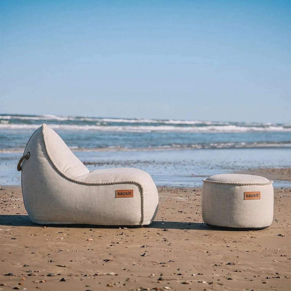 Cobana Lounge Stoel & Pouf Outdoor - Kirra Sand