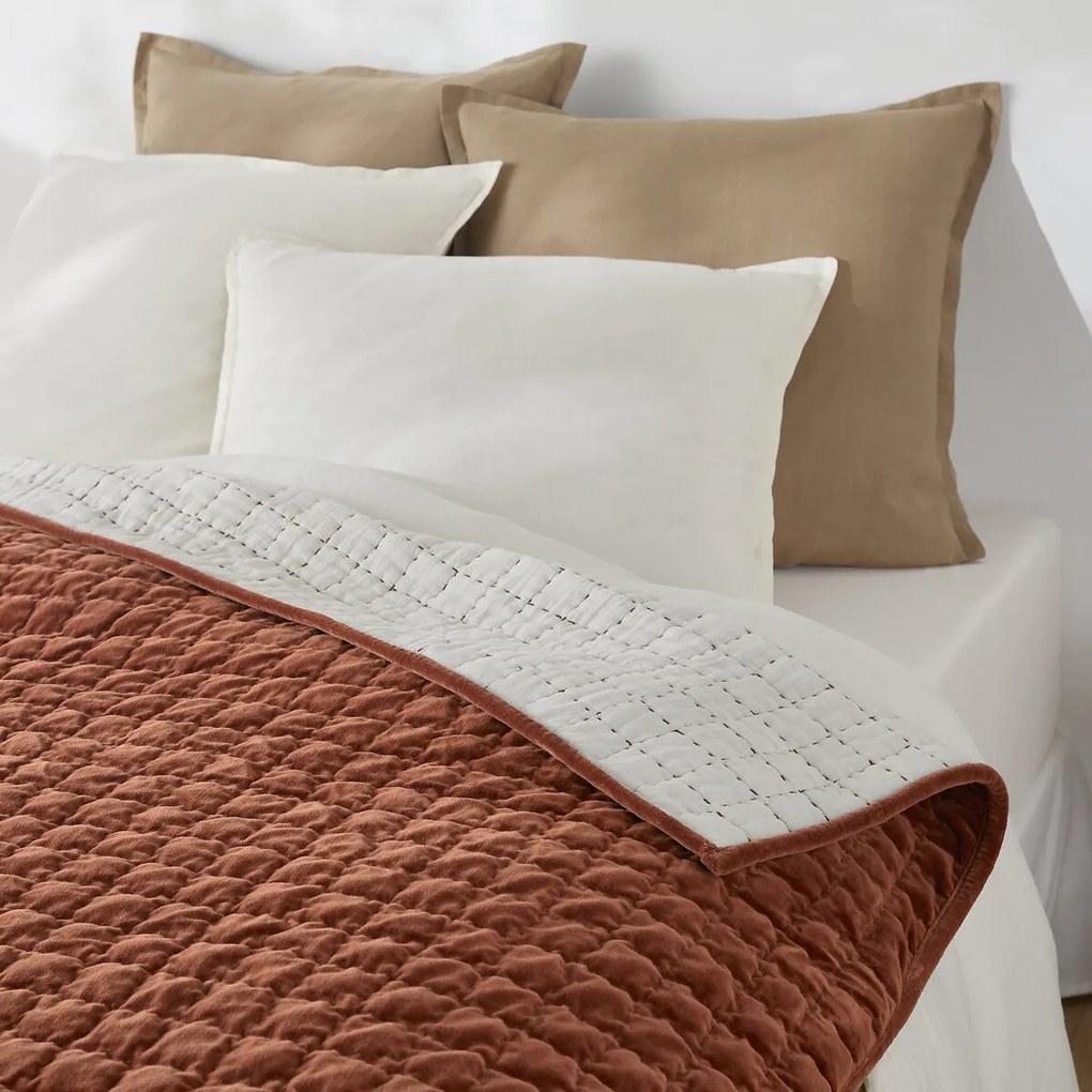 Gematelasseerd dekbed in katoenfluweel, Paulette