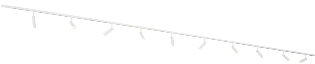 Modern railsysteem met 10 Spot / Opbouwspot / Plafondspots wit 1-fase - Slimline Uzzy G9 Binnenverlichting Lamp