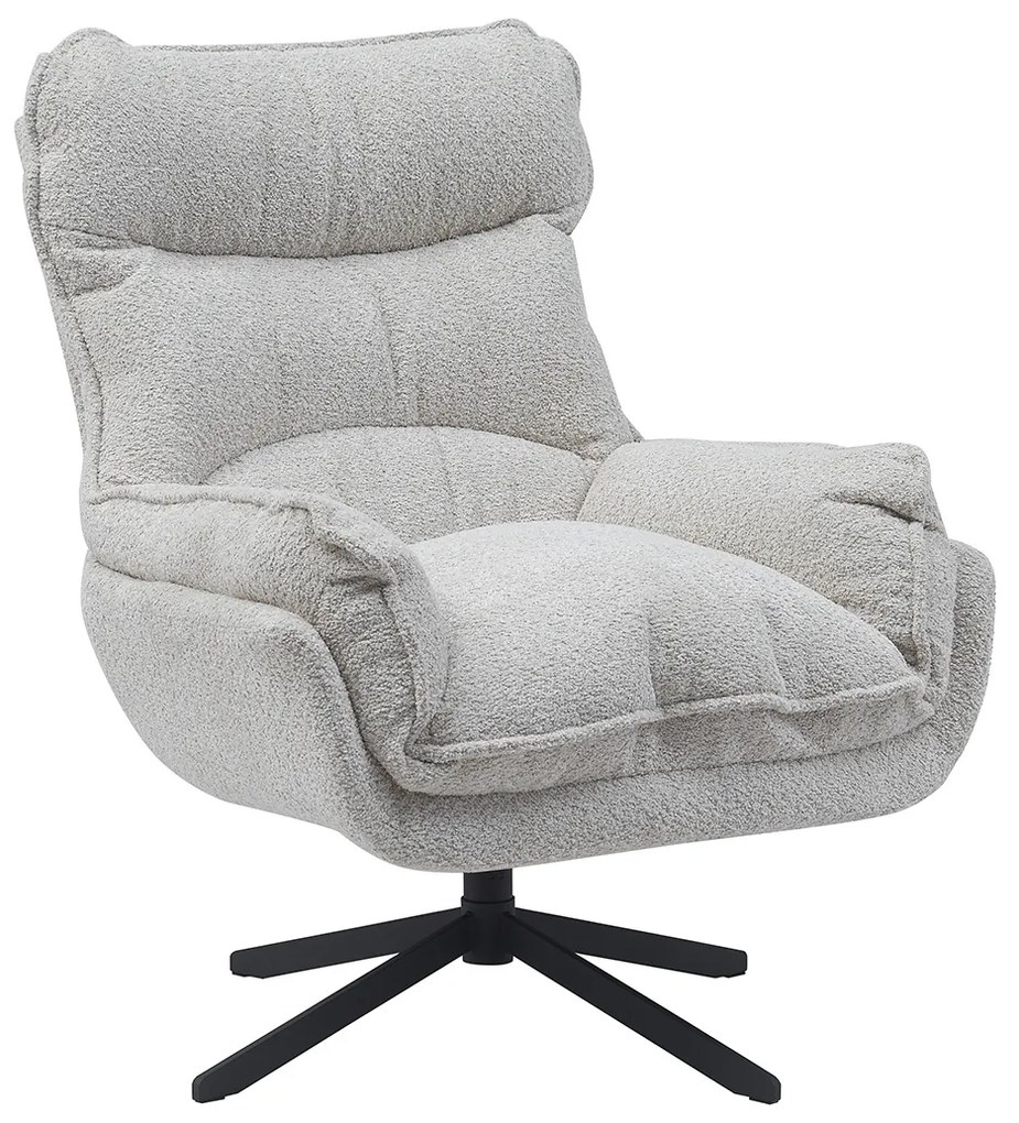 Starfurn Vera Fauteuil Creme Chenille Stof Draaibaar