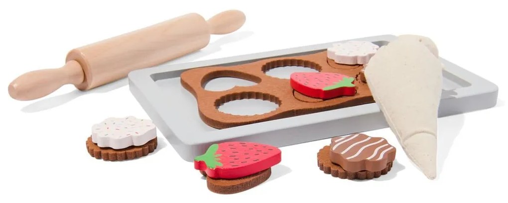 HEMA Koekjes Bakset Hout 5-delig