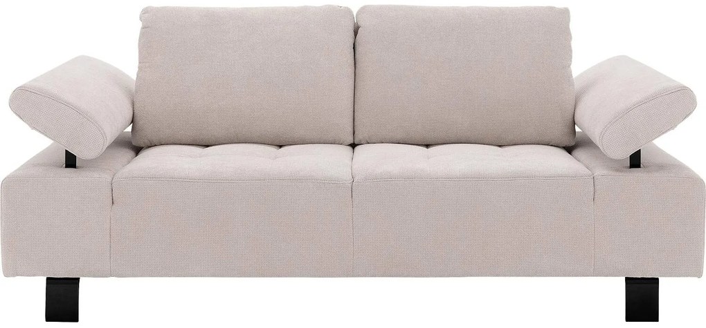 Goossens Bank Alvin wit, stof, 2,5-zits, modern design