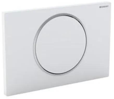Geberit Sigma 10 WC stuursysteem electronisch touchefree batterijvoeding 24.6x16.4cm met infrarood voor UP300/320 inbouwreservoir wit/glans verchroomd/wit 115908kj1