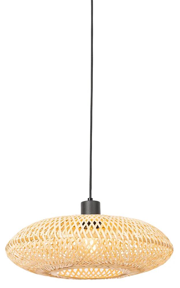 Oosterse hanglamp bamboe 40 cm - OstravaOosters E27 rond Binnenverlichting Lamp