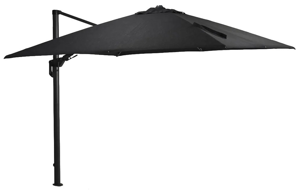 Garden Impressions Zweefparasol Hawaii Deluxe 300x300 - donker grijs - zwart