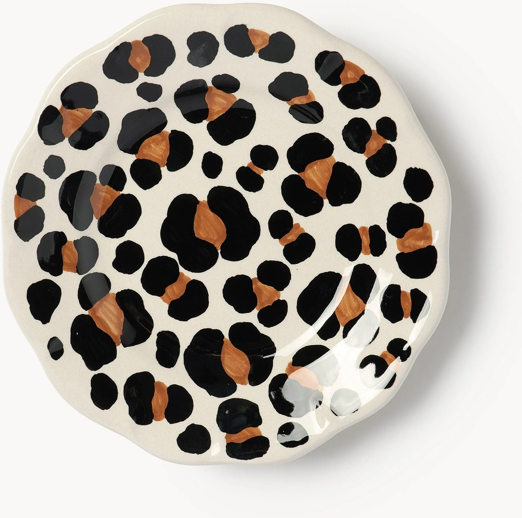 Handgemaakte taartplateau Leopardo