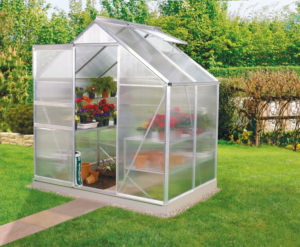 Vitavia Venus serre - 2,5m² - met 4 mm polycarbonaat - Aluminium