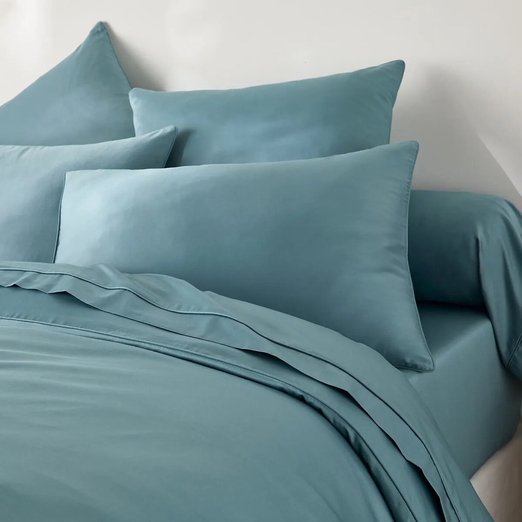 Kussensloop in katoensatijn, 153 draden, Opale