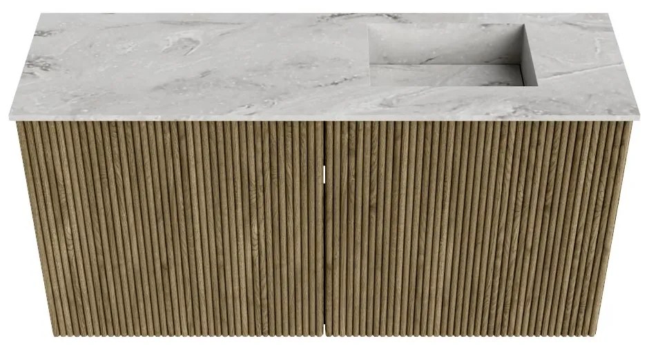 Mondiaz Joya DLux 80cm toiletmeubel dusk met wastafel faye rechts 1 kraangat glace