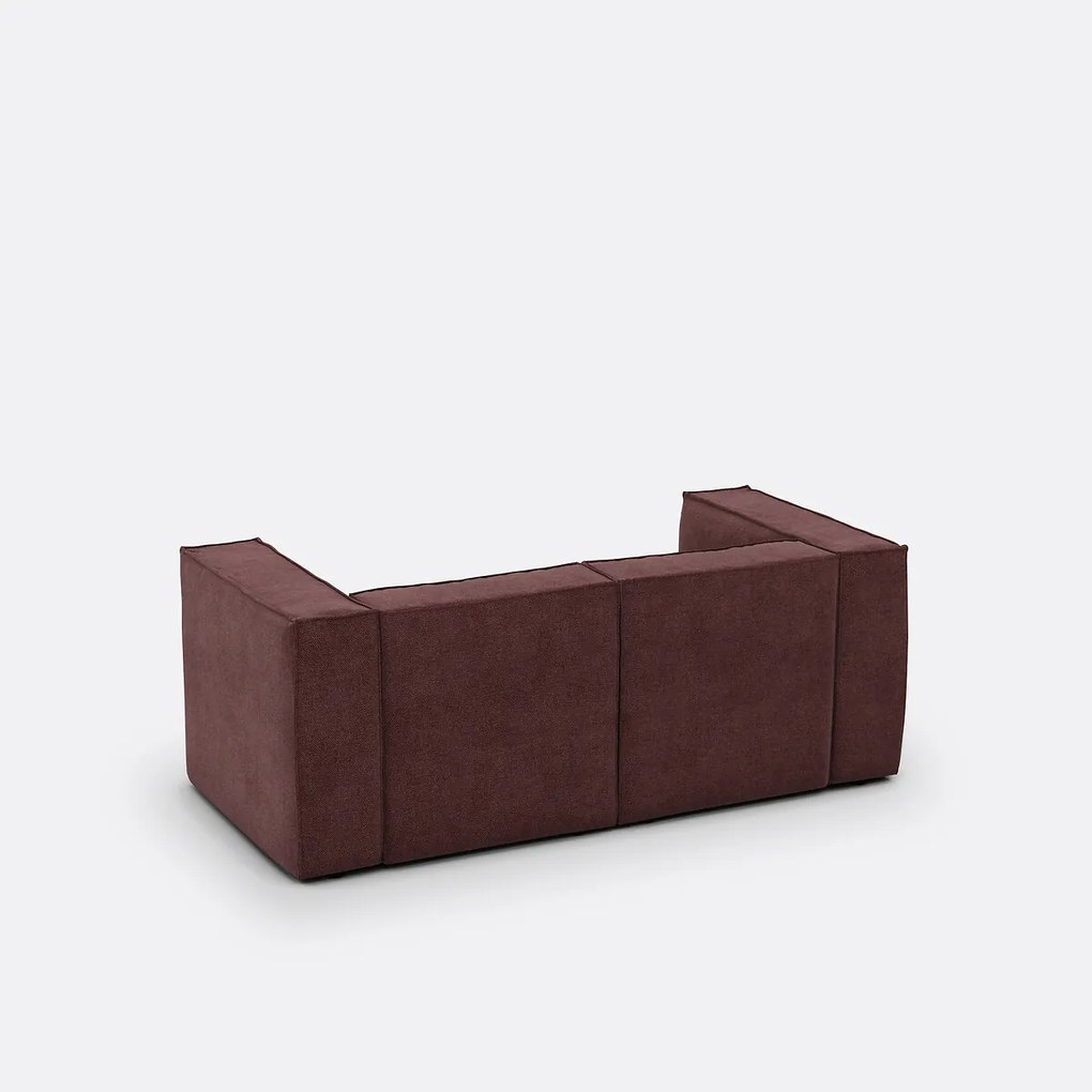 Modulaire bank 2-zit, gestructureerde stof, Seven
