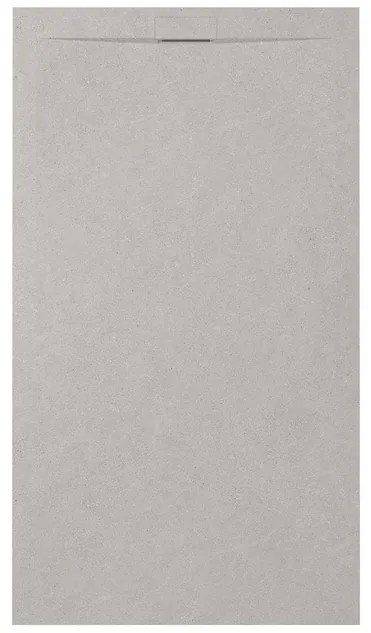 Zenon Essenza Minimal douchevloer - 160x80cm - antislip - antibacterieel - mineraalmarmer - rechthoek - Vertigo pearl (grijs) 400000000000045000