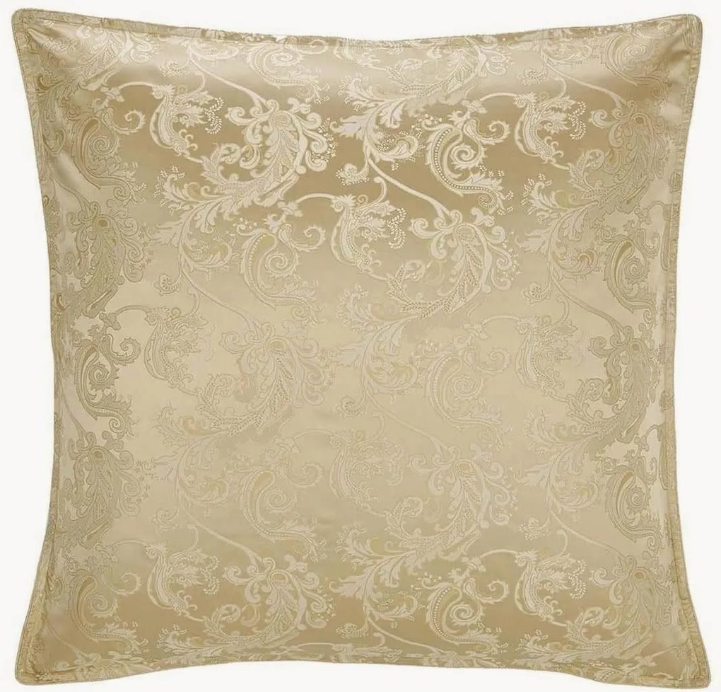 Kussensloop Jacquard Gold van 6A premium moerbeizijde, 26 momme