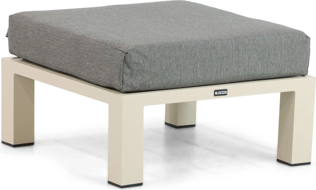 Hoek loungeset 6 personen Aluminium Taupe Lifestyle Garden Furniture Luca