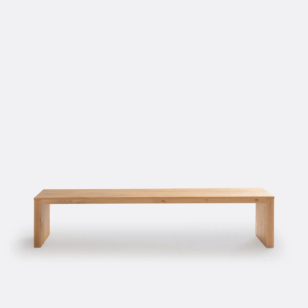 Bank in massief eiken, lengte 200 cm, Vova
