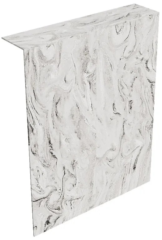 Mondiaz Hope toiletplaat solid surface 100x125cm glace niet voorgeboord