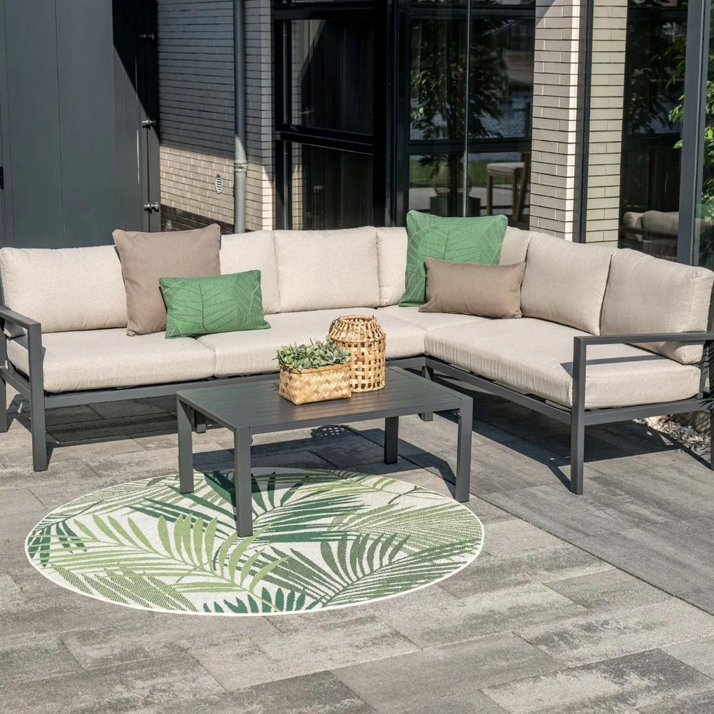 Garden Impressions Denver loungeset 4-delig rechts – donker grijs