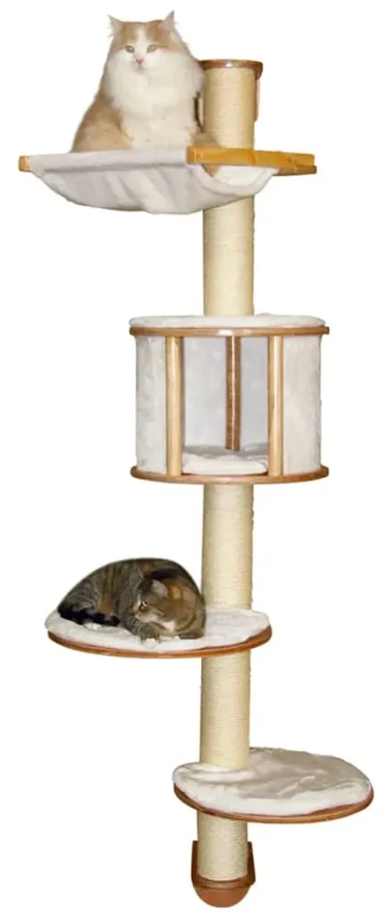 Kerbl Wandgemonteerde krabpaal Dolomit wit 168 cm 81500