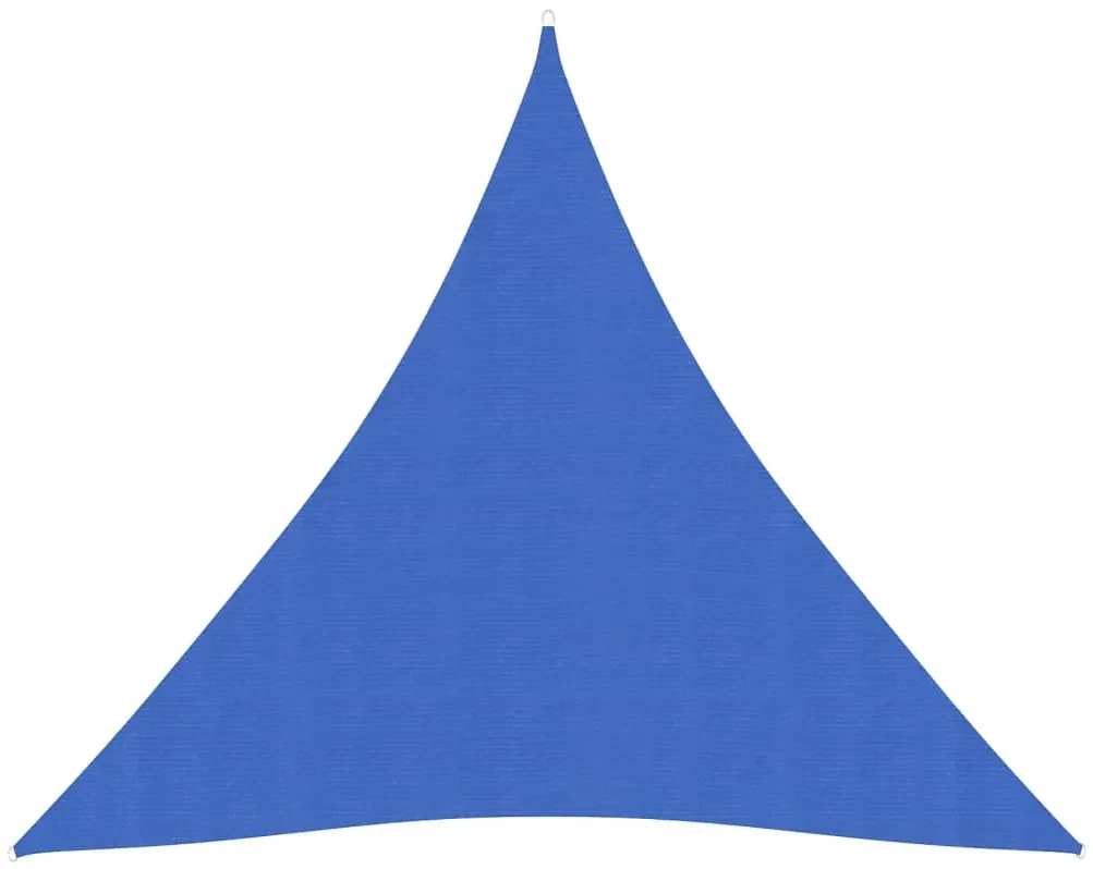 vidaXL Zonnezeil 160 g/m² 4x4x4 m HDPE blauw